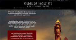 Desktop Screenshot of orderofexorcists.com