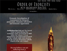 Tablet Screenshot of orderofexorcists.com